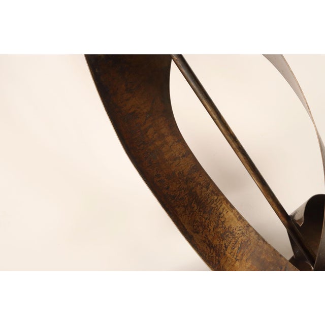 Pair of Vintage Brutalist Steel "Ribbon" Table Lamps by Richard Barr for Laurel For Sale - Image 13 of 18