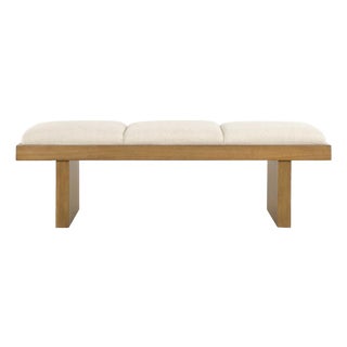 Haden White Upholstery Bench For Sale