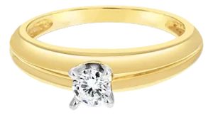 One Quarter Carat Diamond Engagement Ring, Size 6