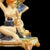 Antique English Minton-Style Majolica Figural Tazza Centerpiece With Maiden & Cherub For Sale In San Diego - Image 6 of 7