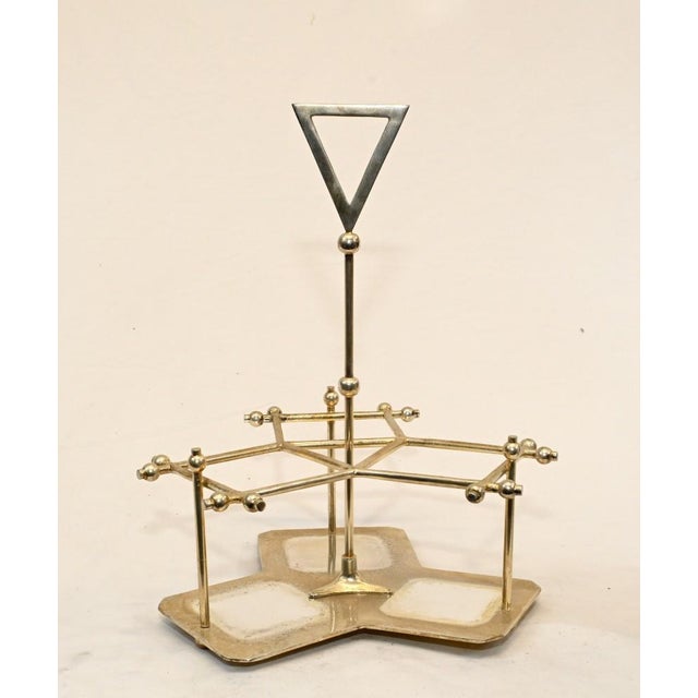 Gorgeous three bottle glass and silver plated decanter set bohemian crystal hop nail cut glass dimensions are in cm...