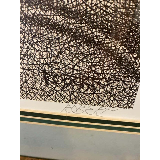 Robert constructs his portraits from an interlacing of short, tight, tangled strokes, drawn with meticulous regularity....