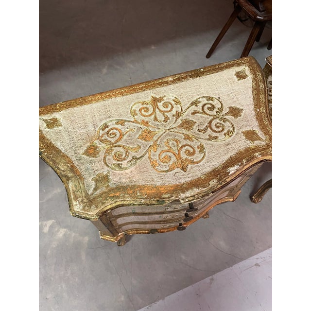 Italian Florentine Nightstands Pair For Sale In Baltimore - Image 6 of 11