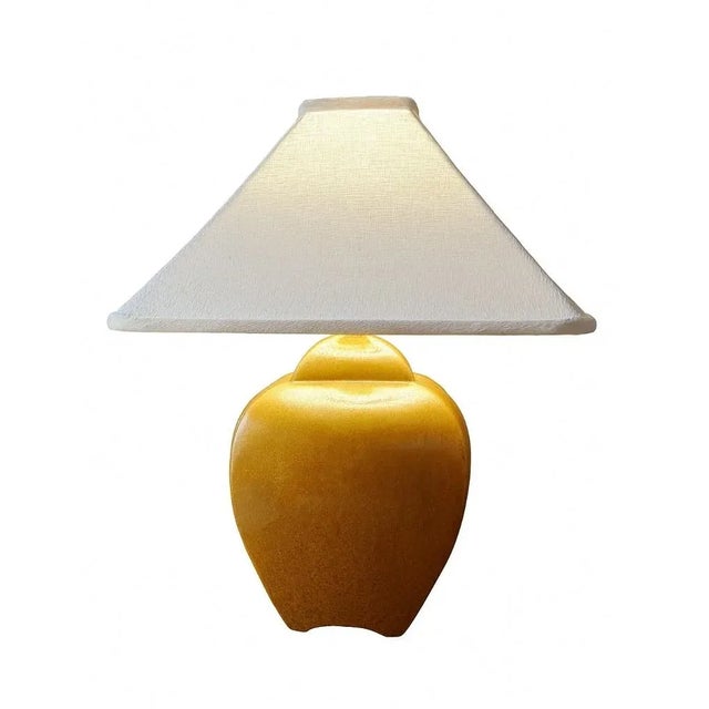 Sculptural Oriental Accent Table Lamp With Rich Glaze, 2002 For Sale - Image 4 of 5