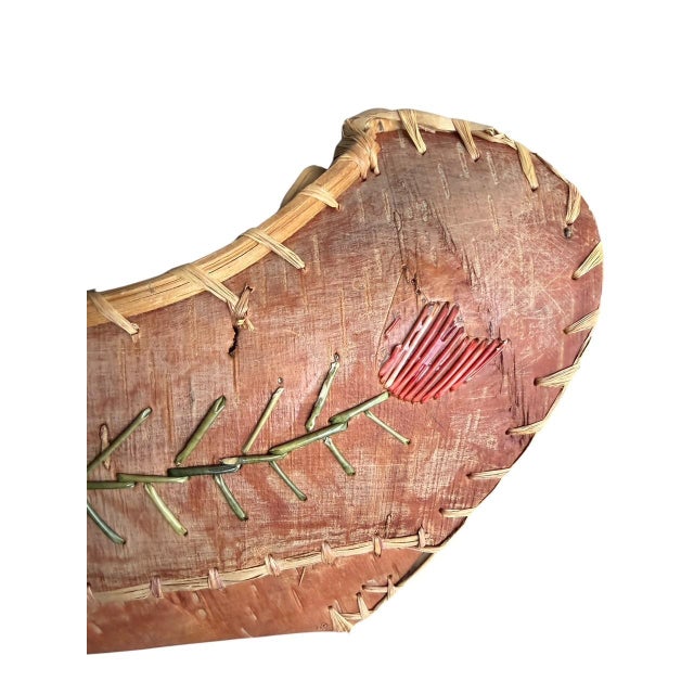 Canoe Model With Needlework Vintage For Sale In Aspen - Image 6 of 10