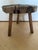 Antique 3 Legged Milking Butcher Stool Reinforced Primitive Iron Straps For Sale - Image 10 of 12
