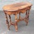 1930s Edwardian Refinished Mahogany and Burl Walnut Banded Top Console Table For Sale - Image 10 of 12
