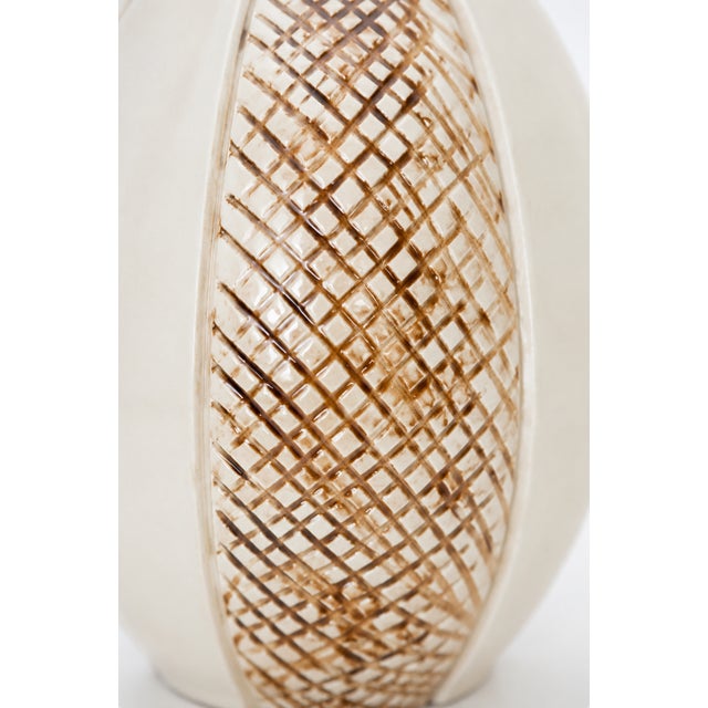 French Art Deco Glazed Ceramic Table Lamp by Nildes, 1930s For Sale - Image 4 of 7