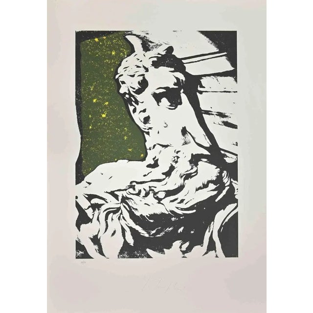 Contemporary Mino Trafeli, Michelagnolo, Screen Print, 1984 For Sale - Image 3 of 3