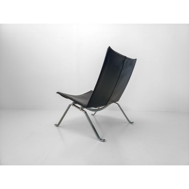 Mid-Century Modern PK22 Lounge Chair by Poul Kjærholm for Fritz Hansen, Denmark, 1993 For Sale - Image 3 of 12