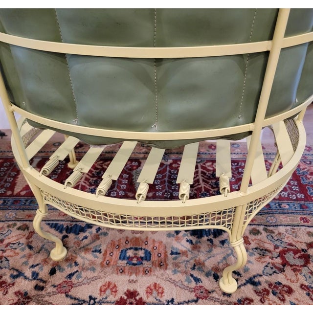 Extremely Rare 1950s Wrought Iron Gaden Tub Chair Attributed to Russell Woodard (Designer) For Sale In Dallas - Image 6 of 7