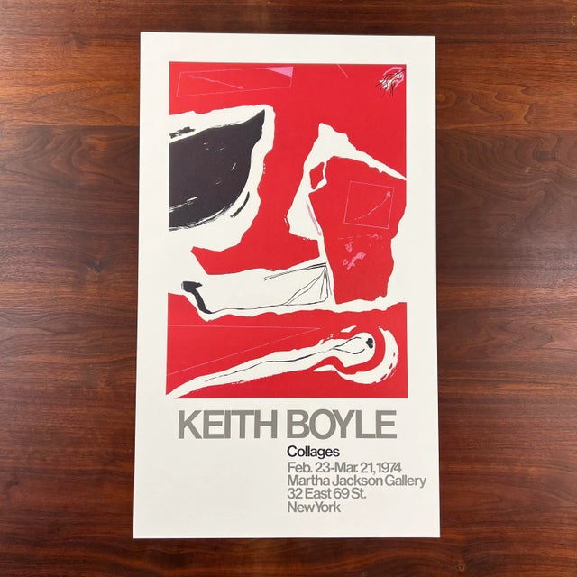Keith Boyle “Collages” exhibition poster from Martha Jackson Gallery in New York from 1974.