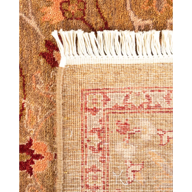 2000 - 2009 Mogul, One-of-a-Kind Hand-Knotted Area Rug - Yellow, 4' 2" x 6' 3" For Sale - Image 5 of 8