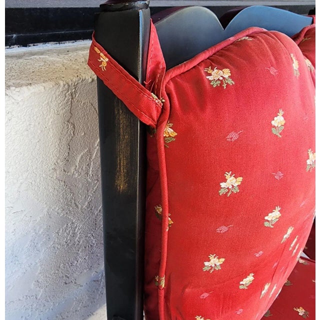 Ruby Red French Country Dining Chairs by Pearson For Sale - Image 8 of 12