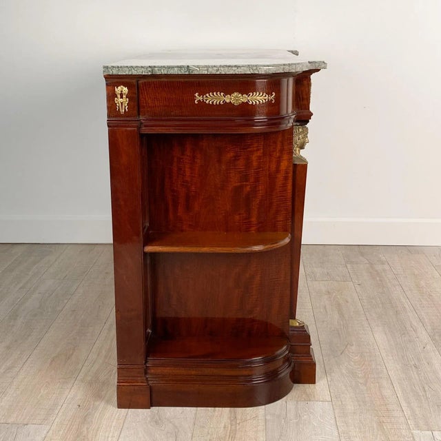Circa 1880 Belle Epoque Second Empire Server With Marble and Ormolu, France For Sale - Image 9 of 12