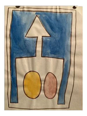 1967 Watercolor Original Painting Brooklyn Museum Artist