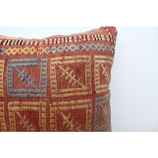 4 Turkish Kilim Decorative Pillow Covers - 16"x16" For Sale - Image 10 of 13