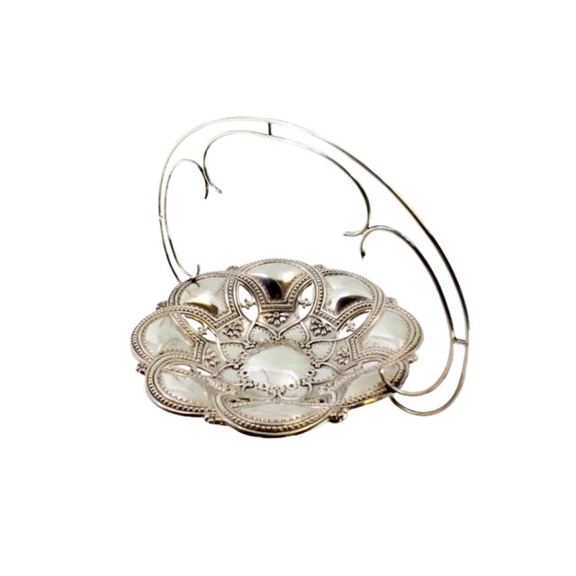 Silver Silver Candy Box with Pearly Friezes, Double Arch and Openwork Feet For Sale - Image 8 of 8