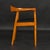 Mid-Century Modern Oak Round Chair in the Style of Hans Wegner For Sale - Image 11 of 12
