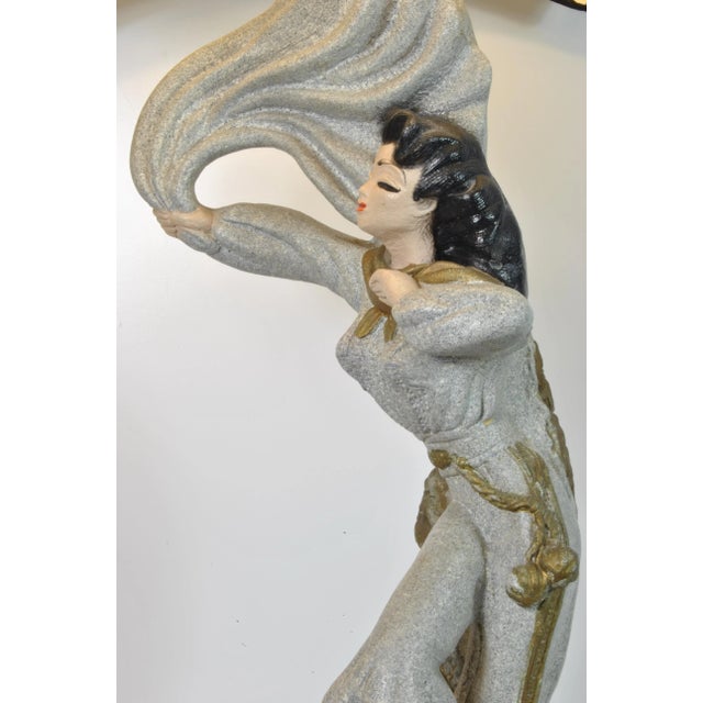 Gray Vintage Table Lamps, 1950s, Set of 2 For Sale - Image 8 of 9