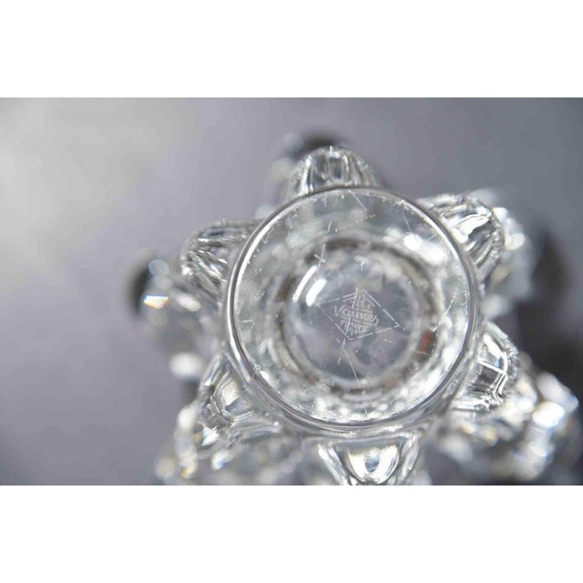 Vintage glass vase by Vannes-le-Châtel et Vierzon, France, in the mid-20th century. Cm. H17xD16. Signature printed in acid...