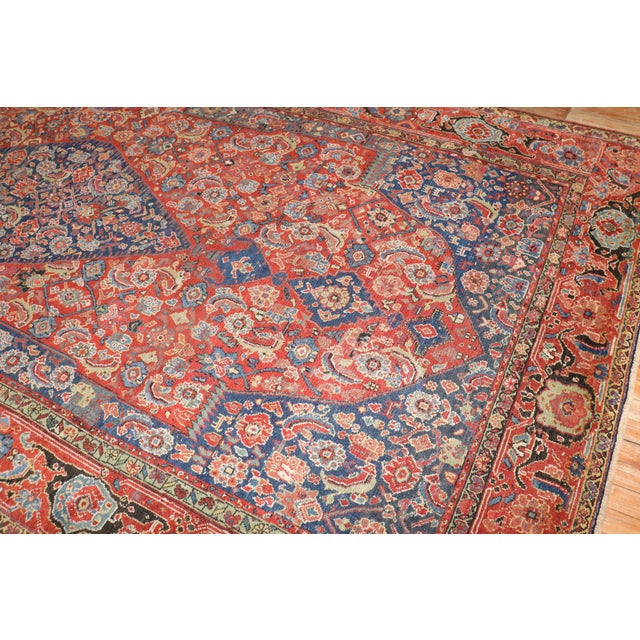 Early 20th Century Zabihi Collection Red Blue Persian Corridor Rug - 6'6" x 15'8" For Sale - Image 12 of 12