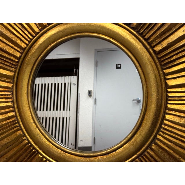 2010s Creative Co-Op Sunburst Wall Mirror For Sale - Image 5 of 12