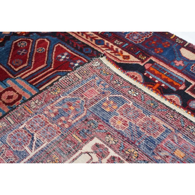 Textile Vintage Hamadan Rug 5'0'' x 8'2'' For Sale - Image 7 of 11