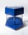 Contemporary Last Call Nightstand in Glossy Blue Lacquered MDF & Flute Mirror by Softhouse For Sale - Image 3 of 7