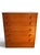 A striking vintage tallboy chest of drawers designed by Ron Carter for Stag as part of the iconic Cantata Collection,...