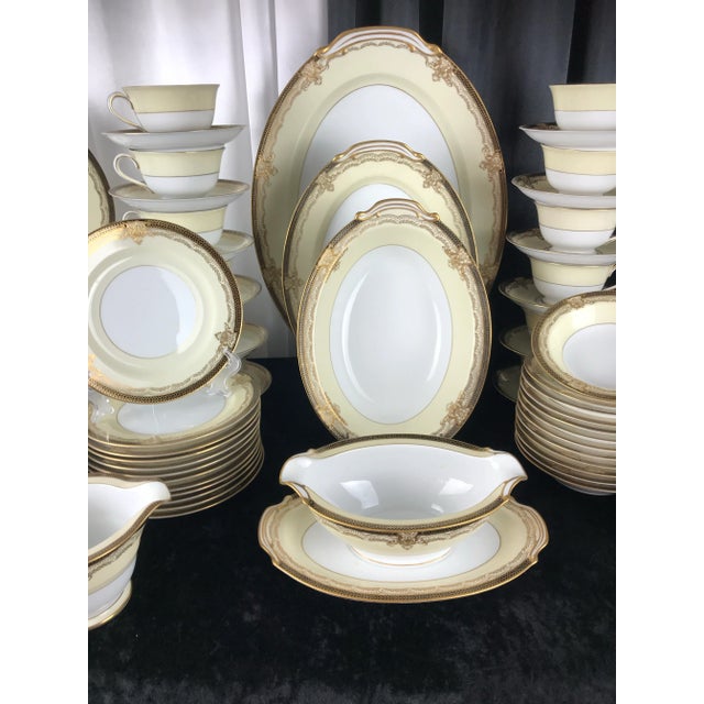 Mid 20th Century Noritake Valiere #4981 Dinnerware, Made in Occupied Japan, Service for 12- 91 Pieces For Sale - Image 9 of 12