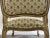 1980s French Louis XV Style Bergère Armchair, Painted Frame, Floral Embroidery, a Pair For Sale - Image 5 of 15