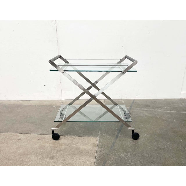Vintage Italian Model Mister Service Bar Cart by Andreas Weber for Gallotti & Radice, 1990s For Sale - Image 3 of 18