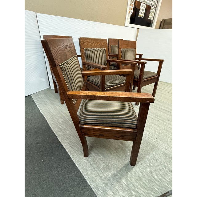 Jury Box Conference Arm Chairs, Set of Six For Sale - Image 4 of 12