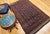 Vintage Baluch Tribal Area Rug in Allover Geometric Pattern in Navy Blue, Brown, Dark Red For Sale - Image 10 of 18