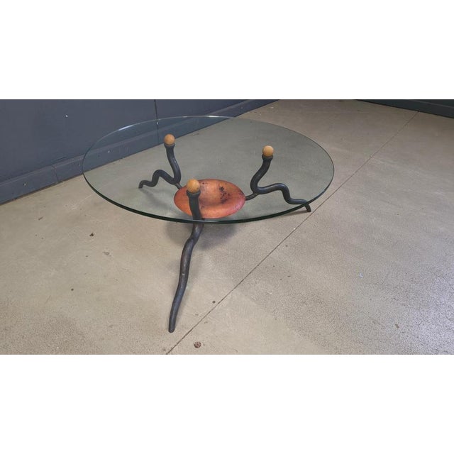 Wrought Iron Coffee Table from DAB, Netherlands, 1970s For Sale - Image 4 of 12