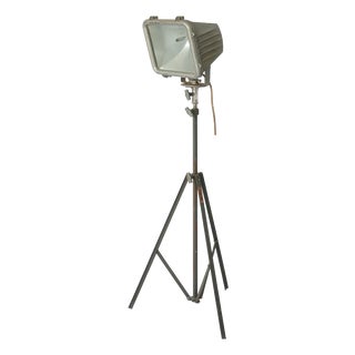 Industrial Tripod Floor Lamp, 1950s For Sale