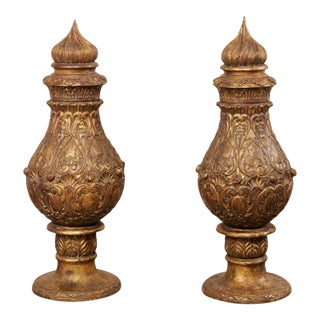 Pair of Late 20th Century French Pots à Feu Finials For Sale