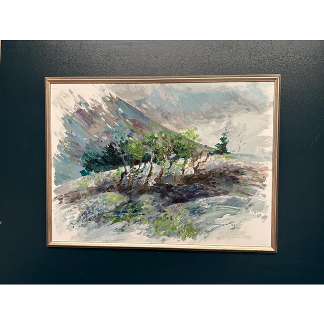 Bengt Andersson Råssbyn, Large Telemarken, Gausta, 1975, Oil on Canvas, Framed For Sale - Image 14 of 18