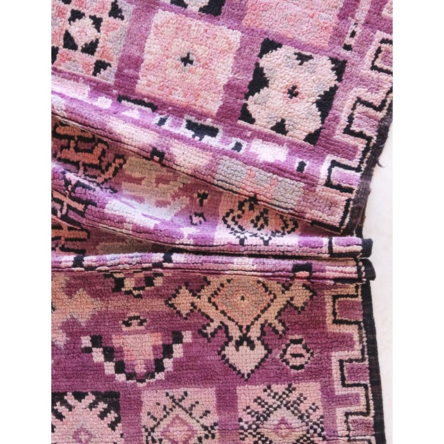 1980s 1980s Rare Moroccan Wool Rug - 10 X 7.3 Ft For Sale - Image 5 of 8