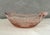 Traditional Vintage Elegant Pink Depression Glass Scalloped Lattice & Floral Etched Serving Bowl With Handles For Sale - Image 3 of 13