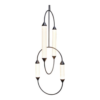 Giopato & Coombs Cirque Chandelier in Brushed Bronze For Sale