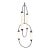 Giopato & Coombs Cirque Chandelier in Brushed Bronze For Sale