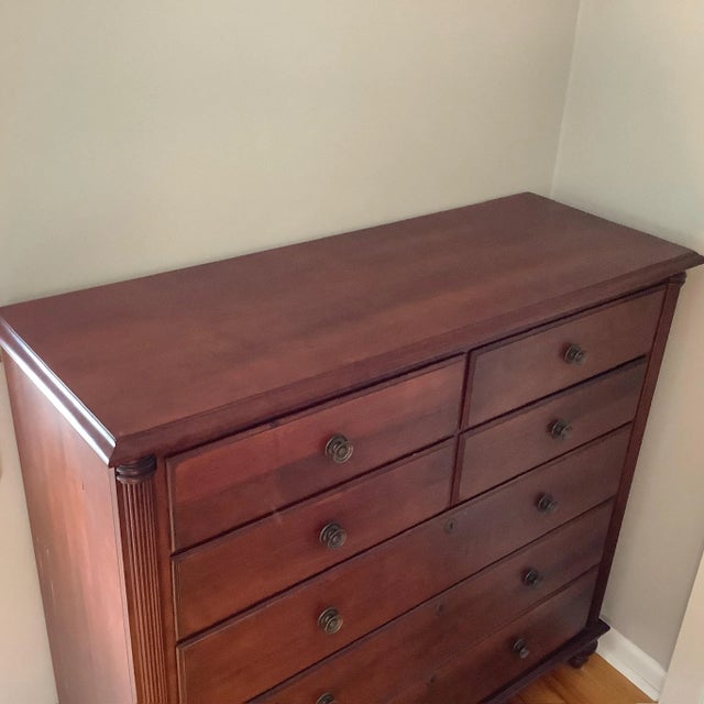 1930s Vintage Solid Cherry Durham Furniture Saville Row For Sale - Image 9 of 11