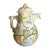 A beautifully crafted Portuguese pottery pitcher featuring a charming raised grapevine design that wraps organically...