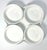 Crate & Barrel 5-Piece White Porcelain Tray & Dipping Sauce Appetizer Bowls 4” Excellent condition. No chips, cracks, or...