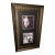 Framed Halloween Lenticular Hologram Double Portrait in Ornate Antique Gold Frame For Sale