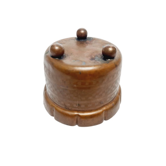 Copper Art Nouveau Cigar Guilloched Container, Former Austro-Hungarian Empire, 1900s For Sale - Image 8 of 11