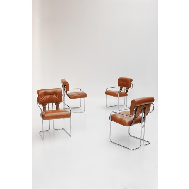 Tucroma Chairs by Guido Faleschini for I4 Mariani, 1970s, Set of 4 For Sale - Image 15 of 15