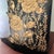 Vintage Wolff Black & Gold Floral Toleware Wastebasket For Sale - Image 13 of 14